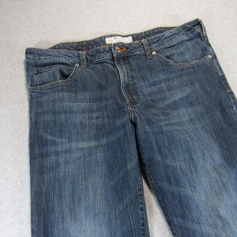Lee Mens Jeans L342 40 x 30‎ Straight Fit Stretch Cotton Spandex Dark Wash